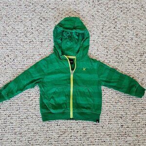 EUC Green & Yellow Hurley 24mo Hoodie